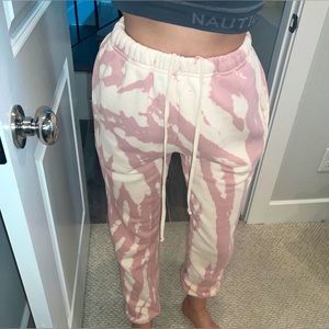 LES TIEN
Tie-dye cotton fleece sweatpants